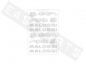 Aufkleber Bogen MALOSSI silber/chrom 11,5x16,8cm